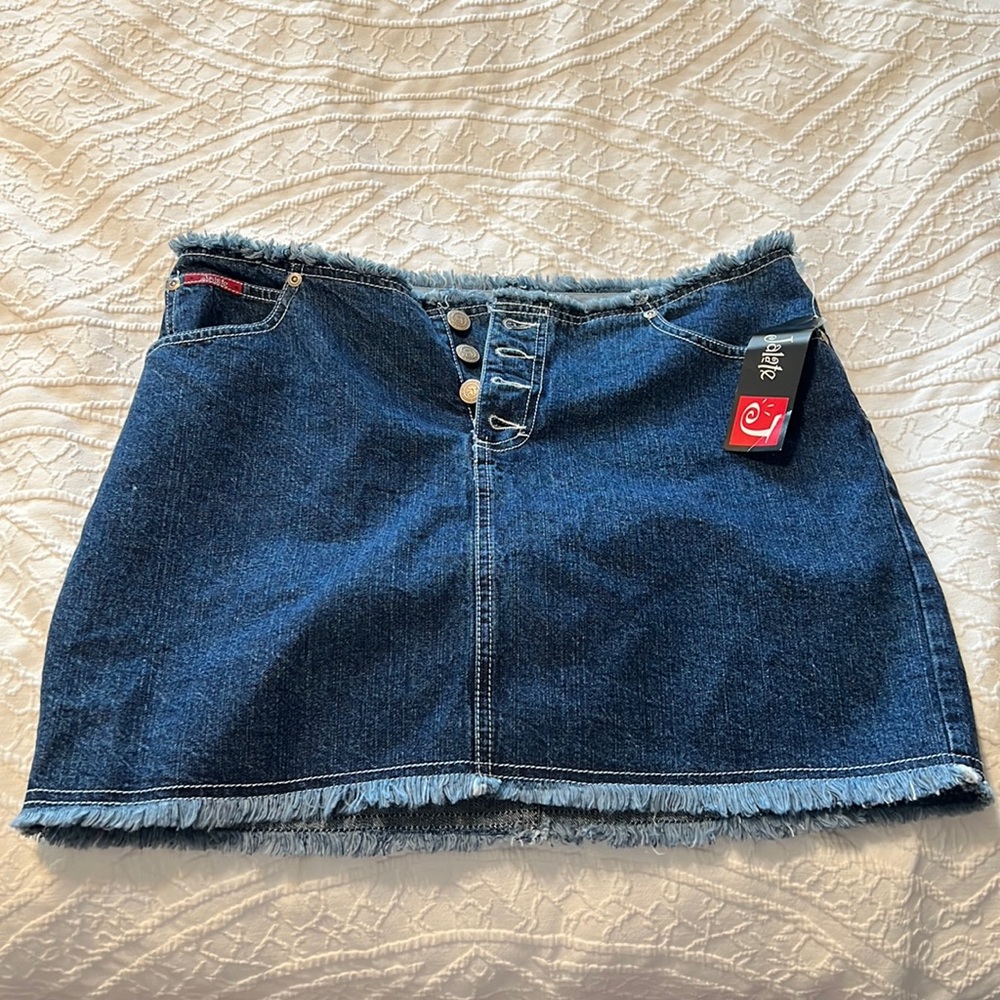 Denim mini skirt size 9/10NWT